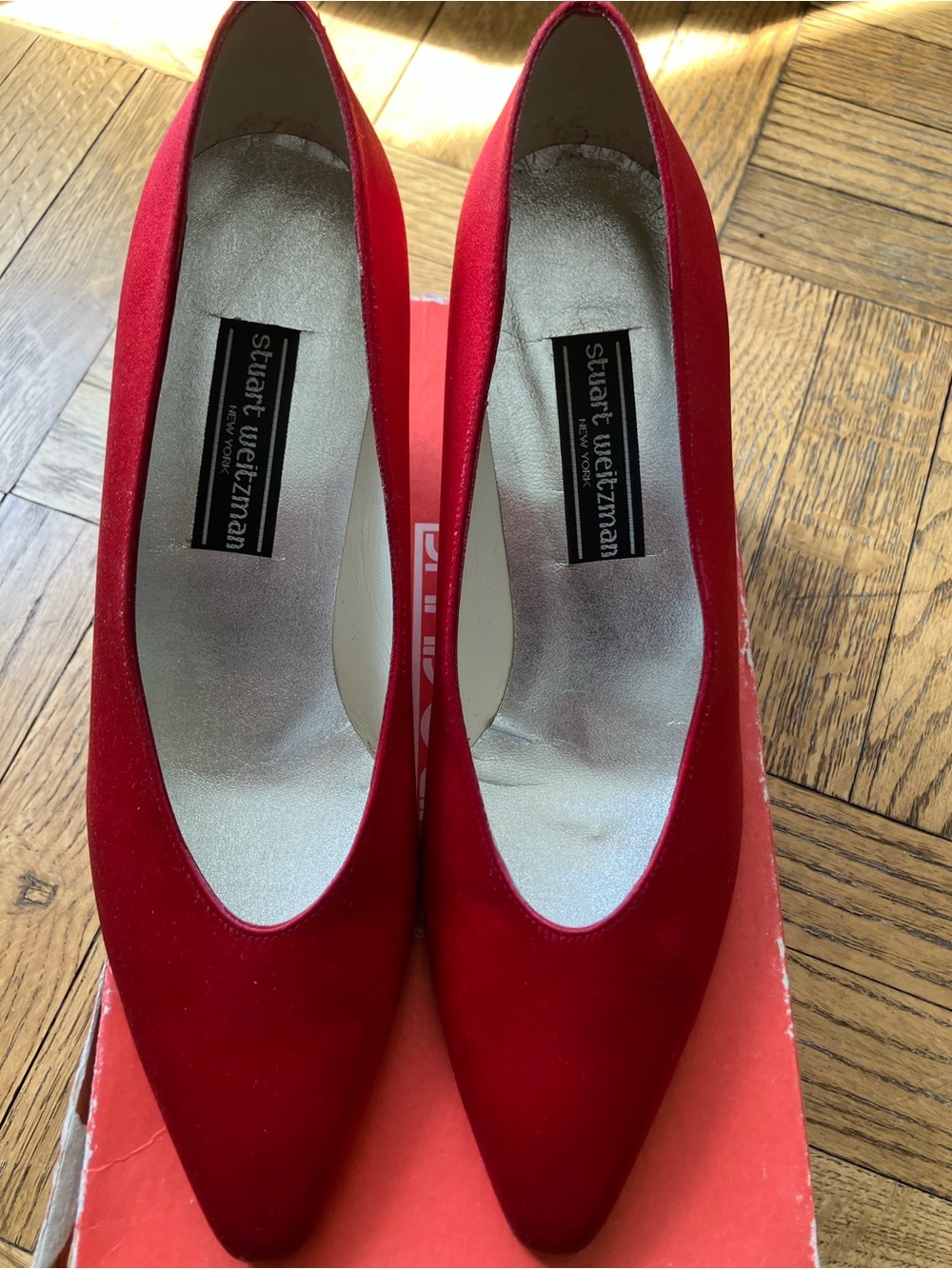 Stuart Weitzman Vibrant Red Heels